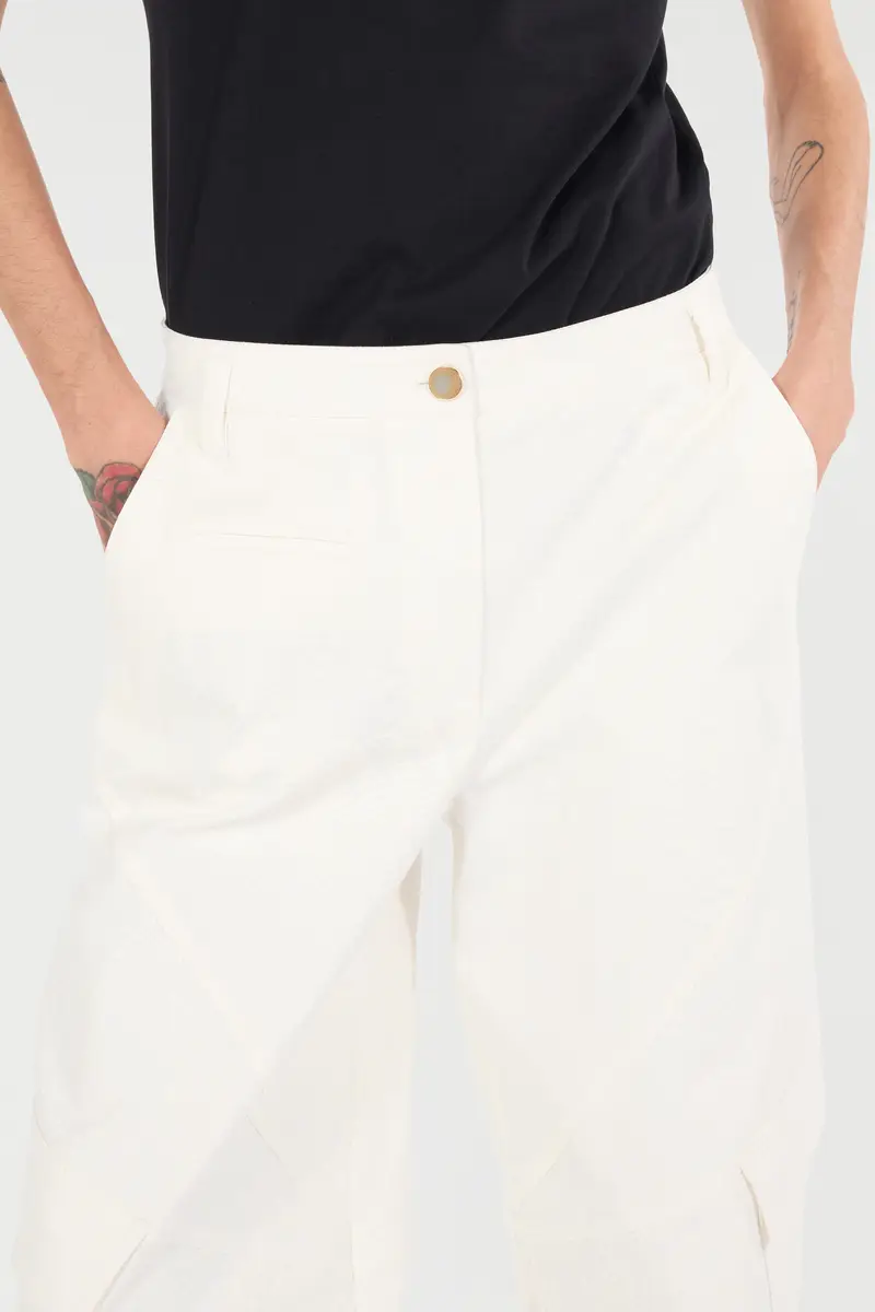 Roberto Cavalli Stretch Cotton Pants With Python Print | Thumbnail 5 Roberto Cavalli Stretch Cotton Pants With Python Print | Thumbnail 5