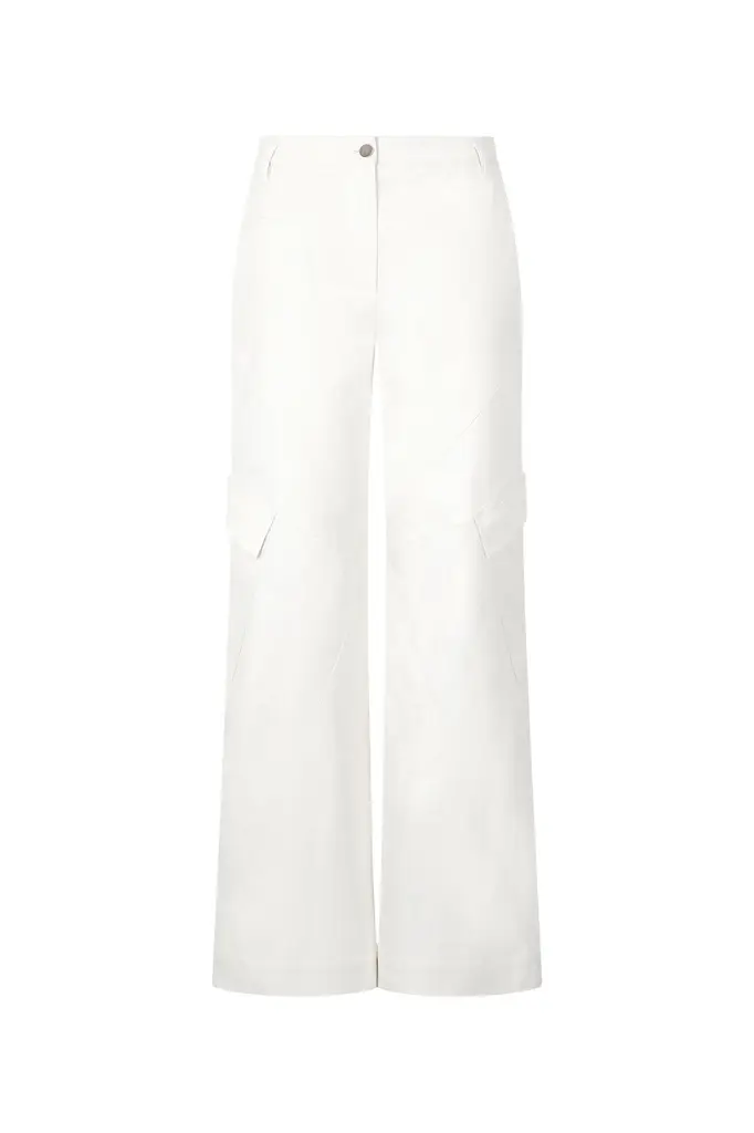 Stretch Cotton Pants With Python Print Stretch Cotton Pants With Python Print