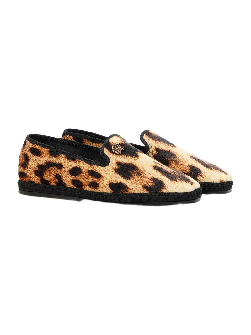 Cheetah Skin Flat Loafers