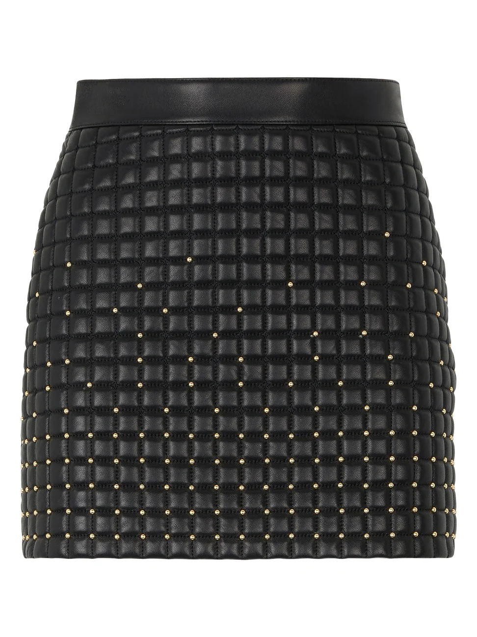 Roberto Cavalli Quilted Leather Miniskirt