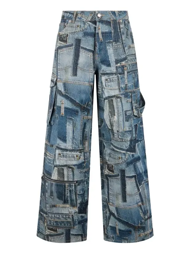 Patchwork Capsule Collection Cargo Jeans
