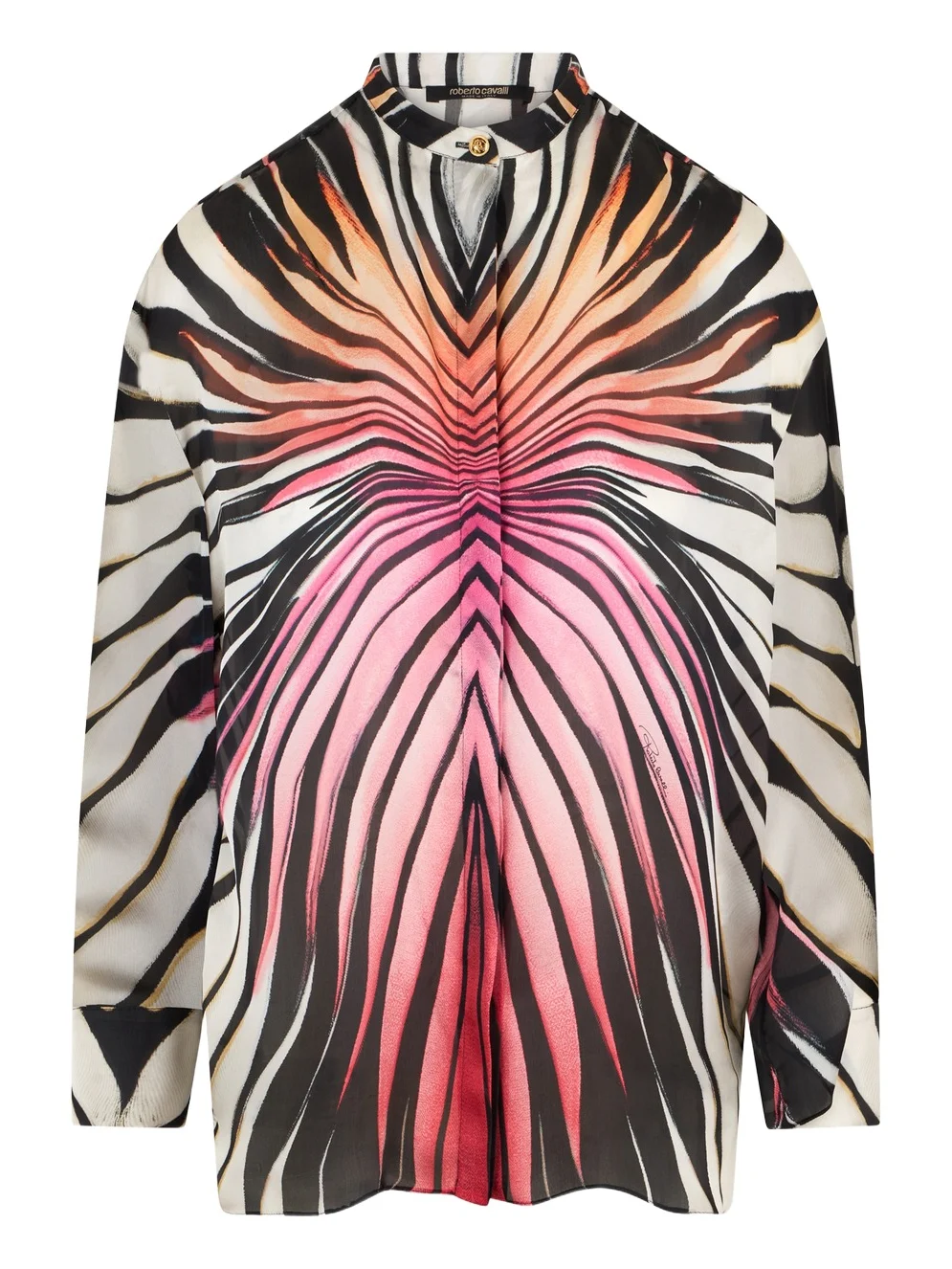 Ray Of Paradise Print Silk Shirt