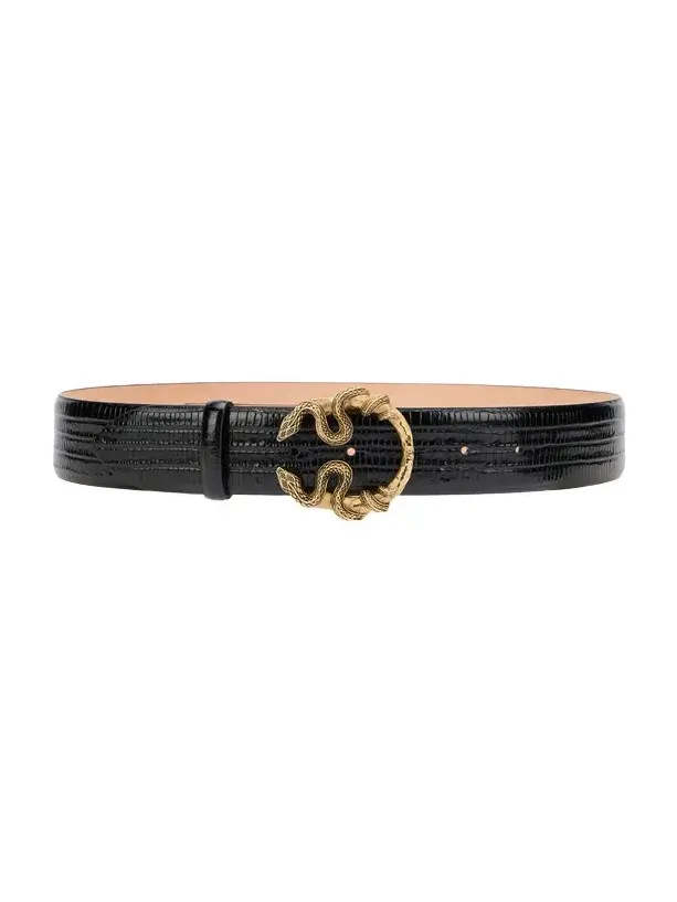 Serpentine Leather Belt Serpentine Leather Belt