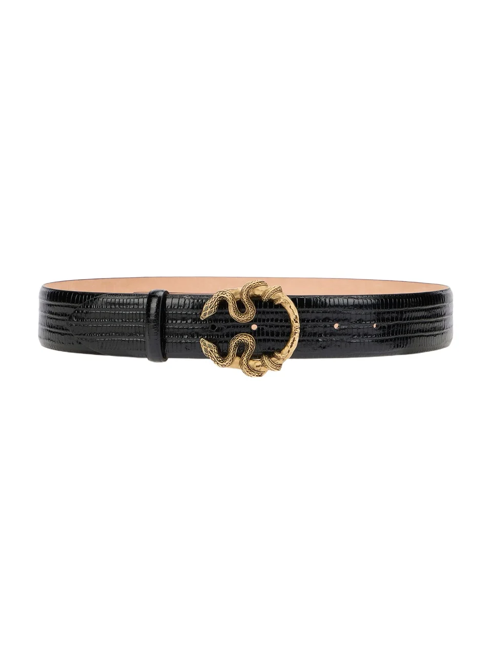 Serpentine Leather Belt
