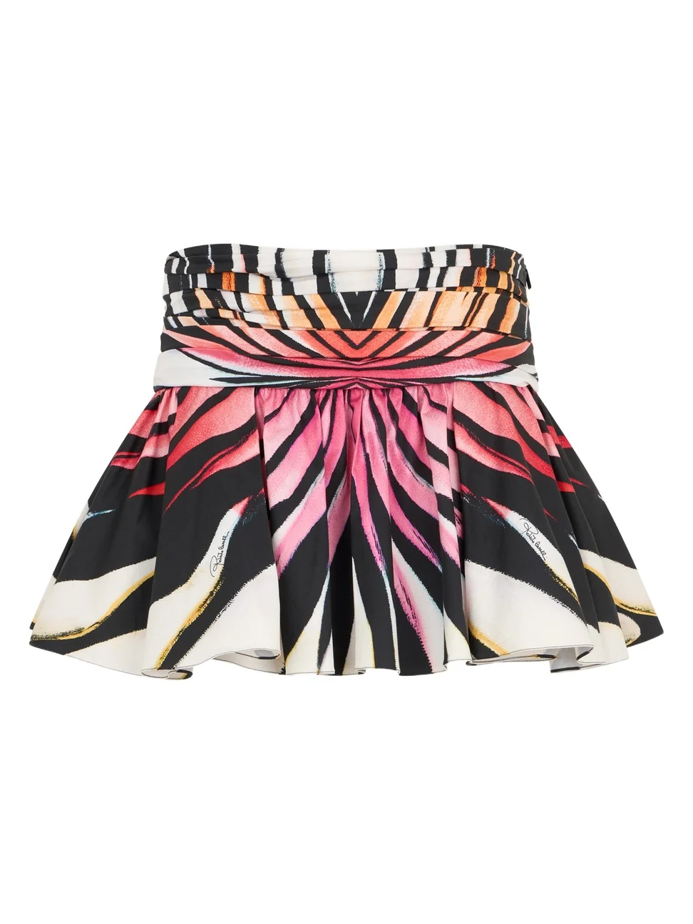 Ray Of Paradise Print Mini Skirt