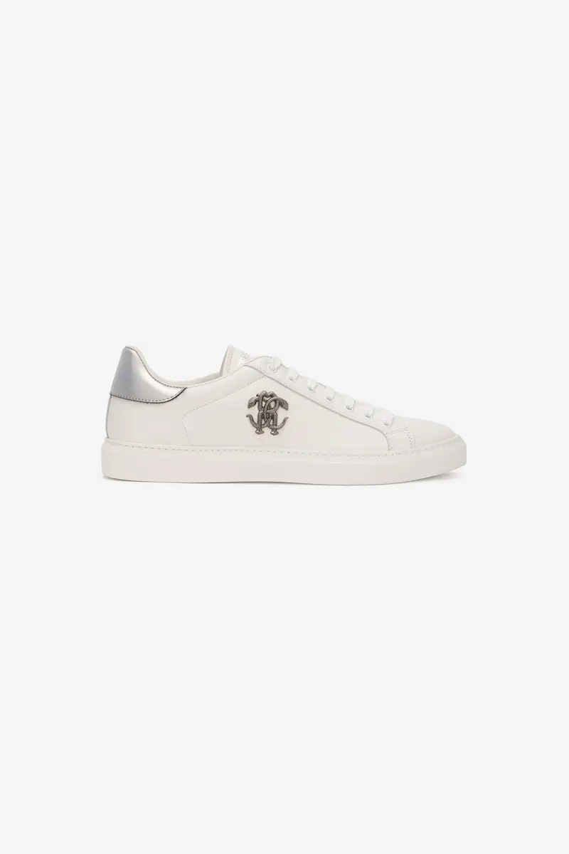 Roberto Cavalli White Sneaker with Monogram RC | Thumbnail 2 Roberto Cavalli White Sneaker with Monogram RC | Thumbnail 2