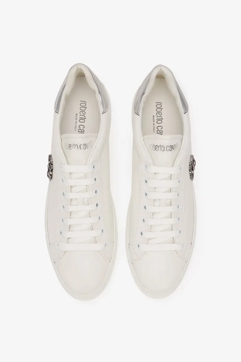 Roberto Cavalli White Sneaker with Monogram RC | Thumbnail 4 Roberto Cavalli White Sneaker with Monogram RC | Thumbnail 4