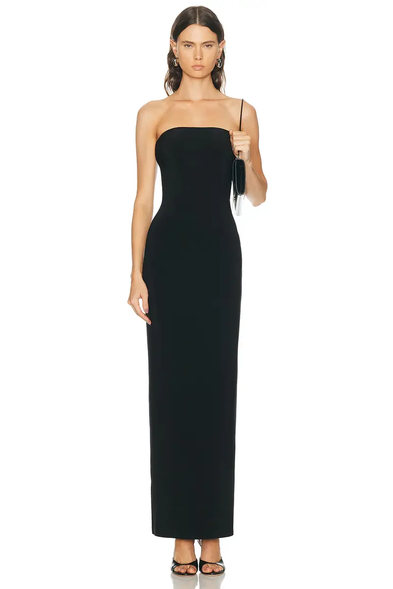 Norma Kamali x Lifestyle Strapless Long Dress | Image 1 Norma Kamali x Lifestyle Strapless Long Dress | Image 1