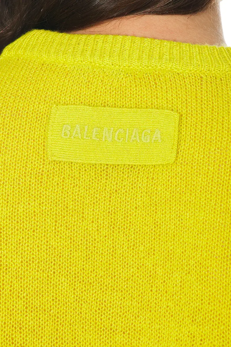Balenciaga Cropped Crewneck Sweater | Thumbnail 5 Balenciaga Cropped Crewneck Sweater | Thumbnail 5