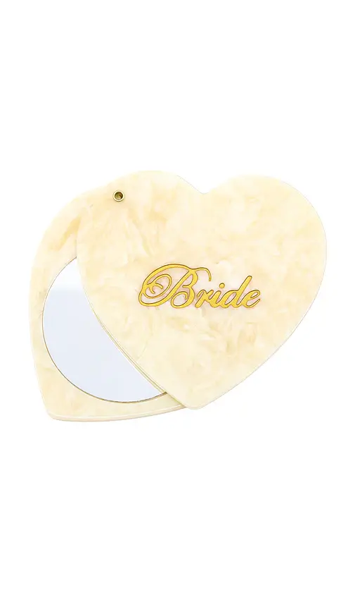 Solar Eclipse Hand-Painted Bride Compact Mirror | Image 1 Solar Eclipse Hand-Painted Bride Compact Mirror | Image 1