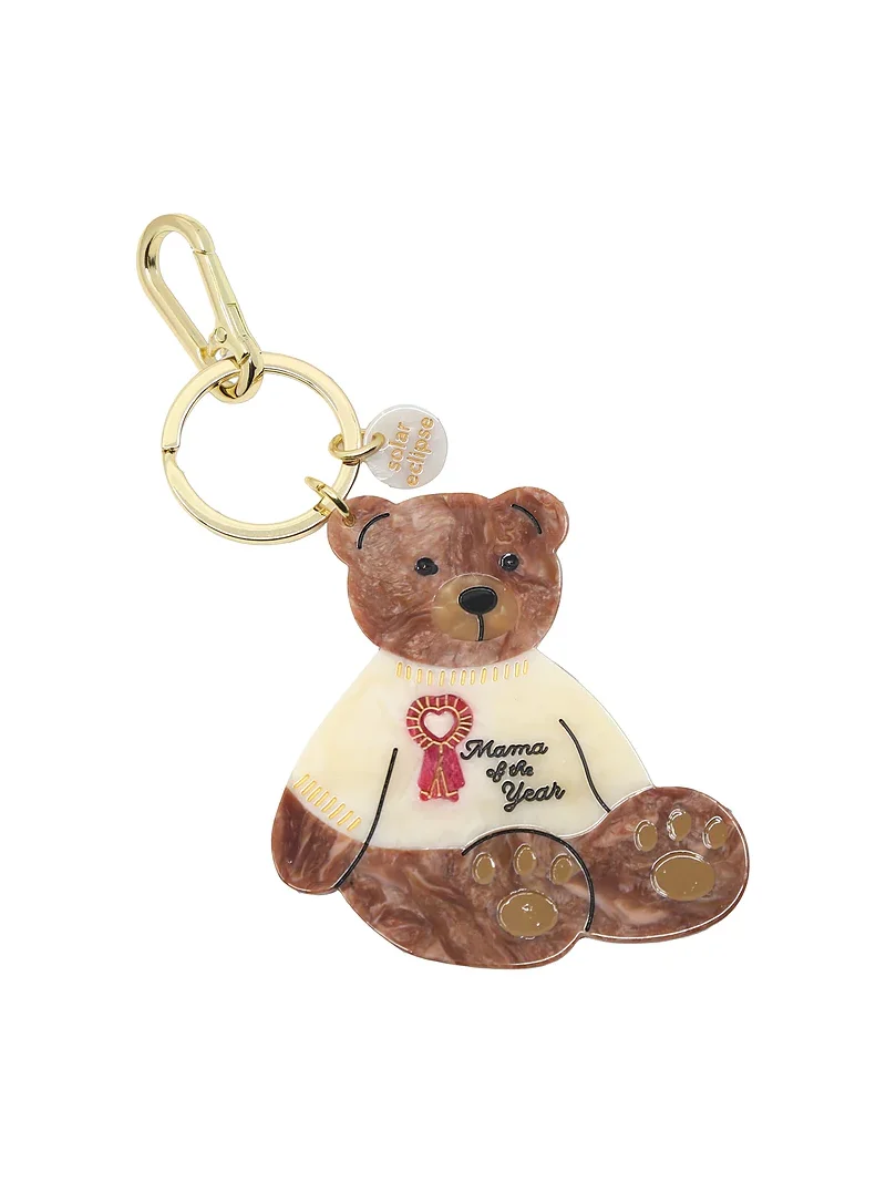 Hand-Painted Mama Bear Bag Charm & Keychain Hand-Painted Mama Bear Bag Charm & Keychain