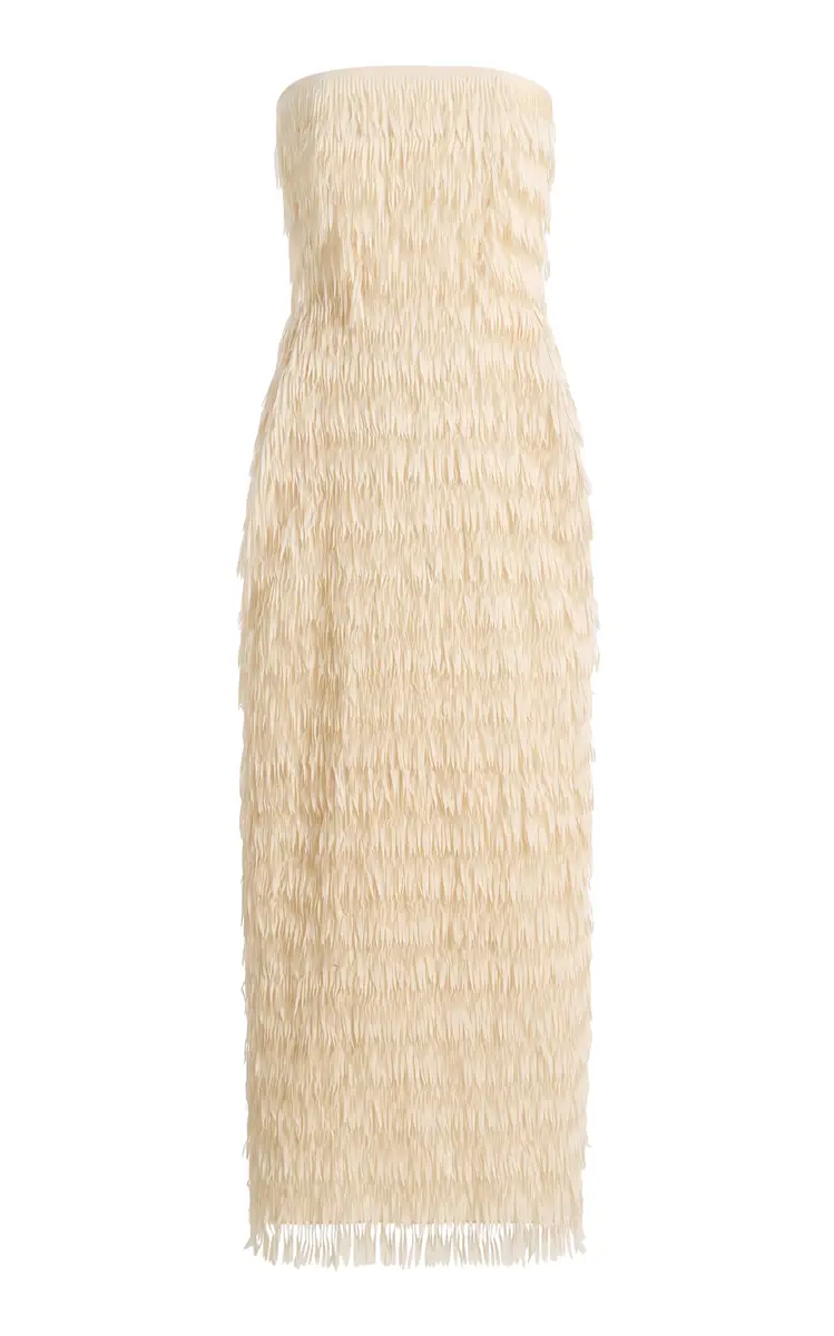 Maticevski Marigold Fringed Maxi Dress | Thumbnail 4