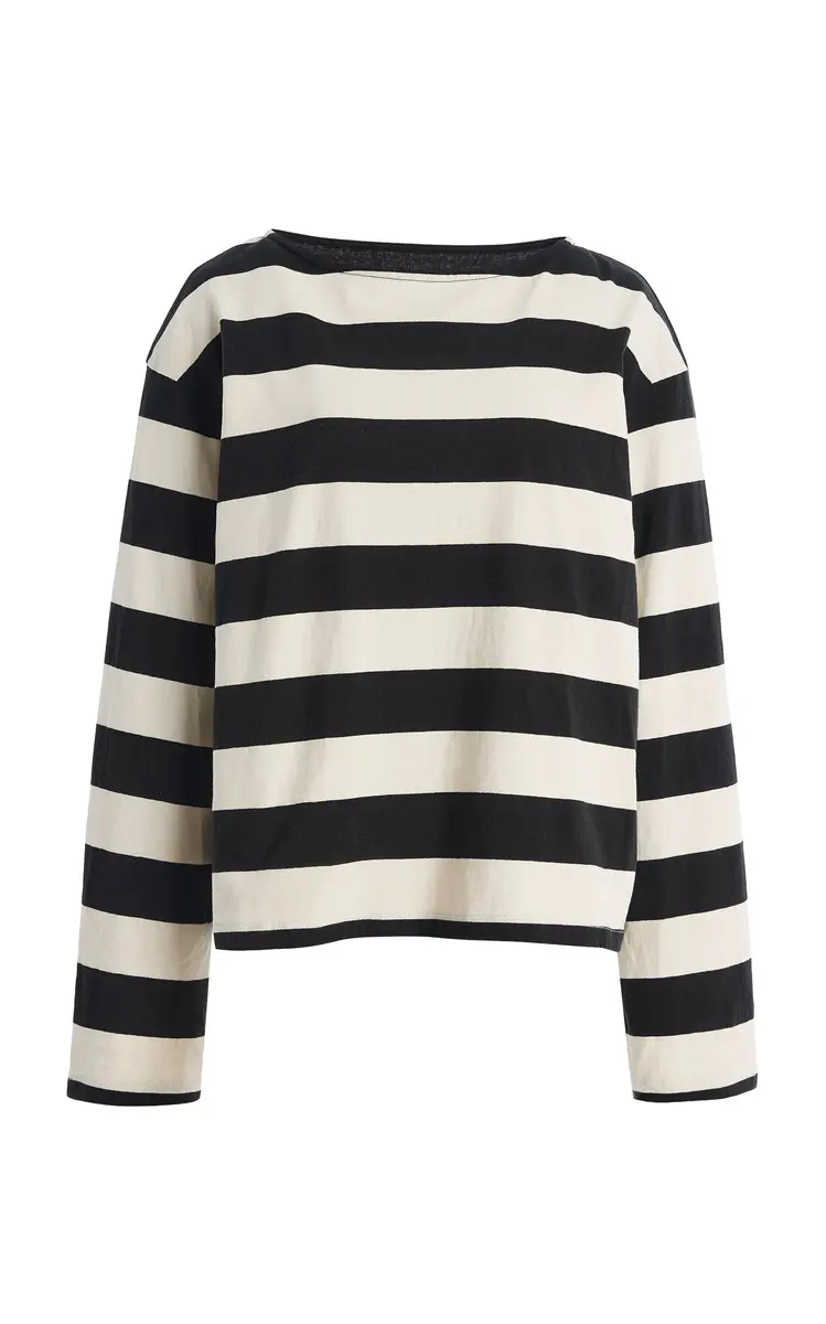DONNI. The Jersey Striped Cotton Top | Thumbnail 9 DONNI. The Jersey Striped Cotton Top | Thumbnail 9