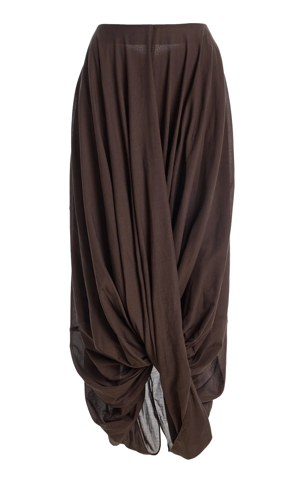 TOTEME Cocoon Ruffled Jersey Midi Skirt