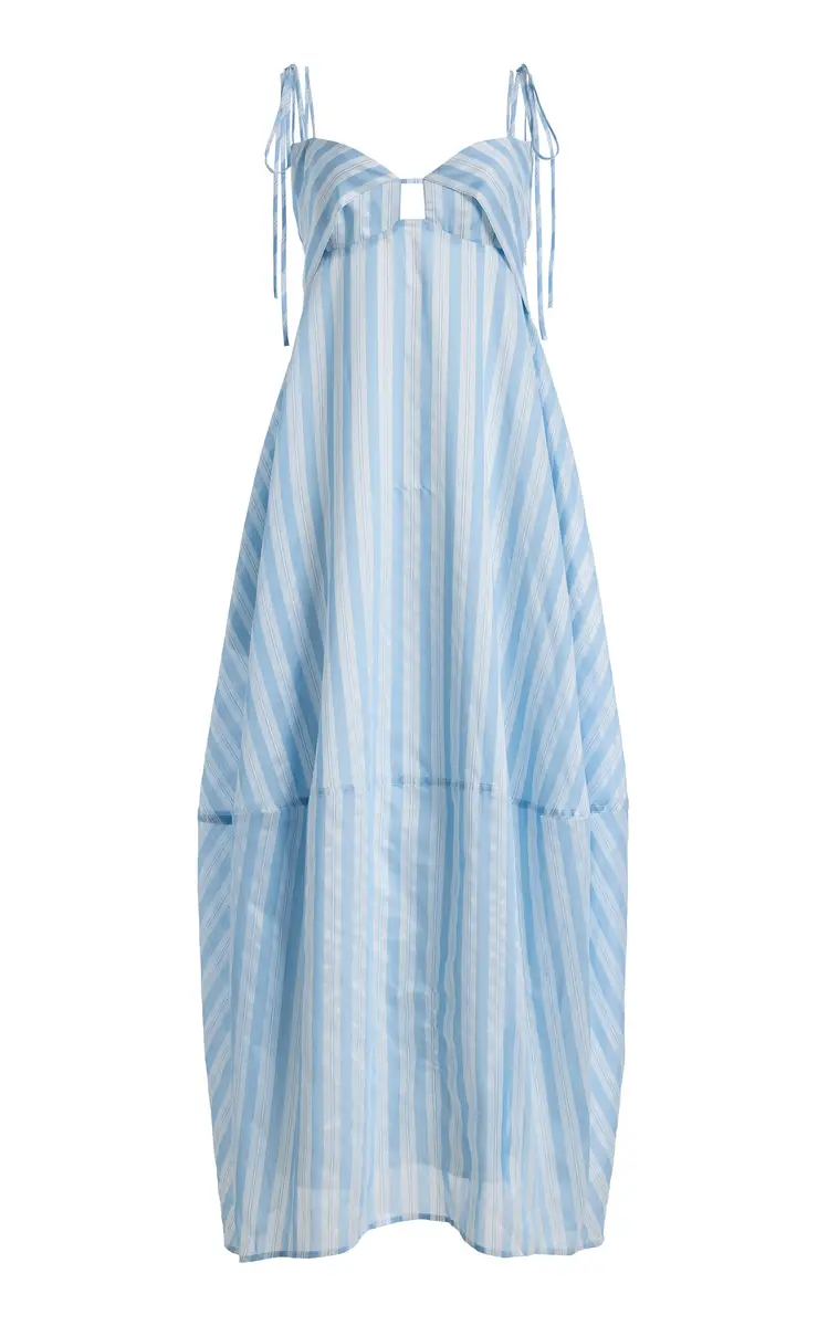 Melly Yarn-Dyed Midi Dress Melly Yarn-Dyed Midi Dress