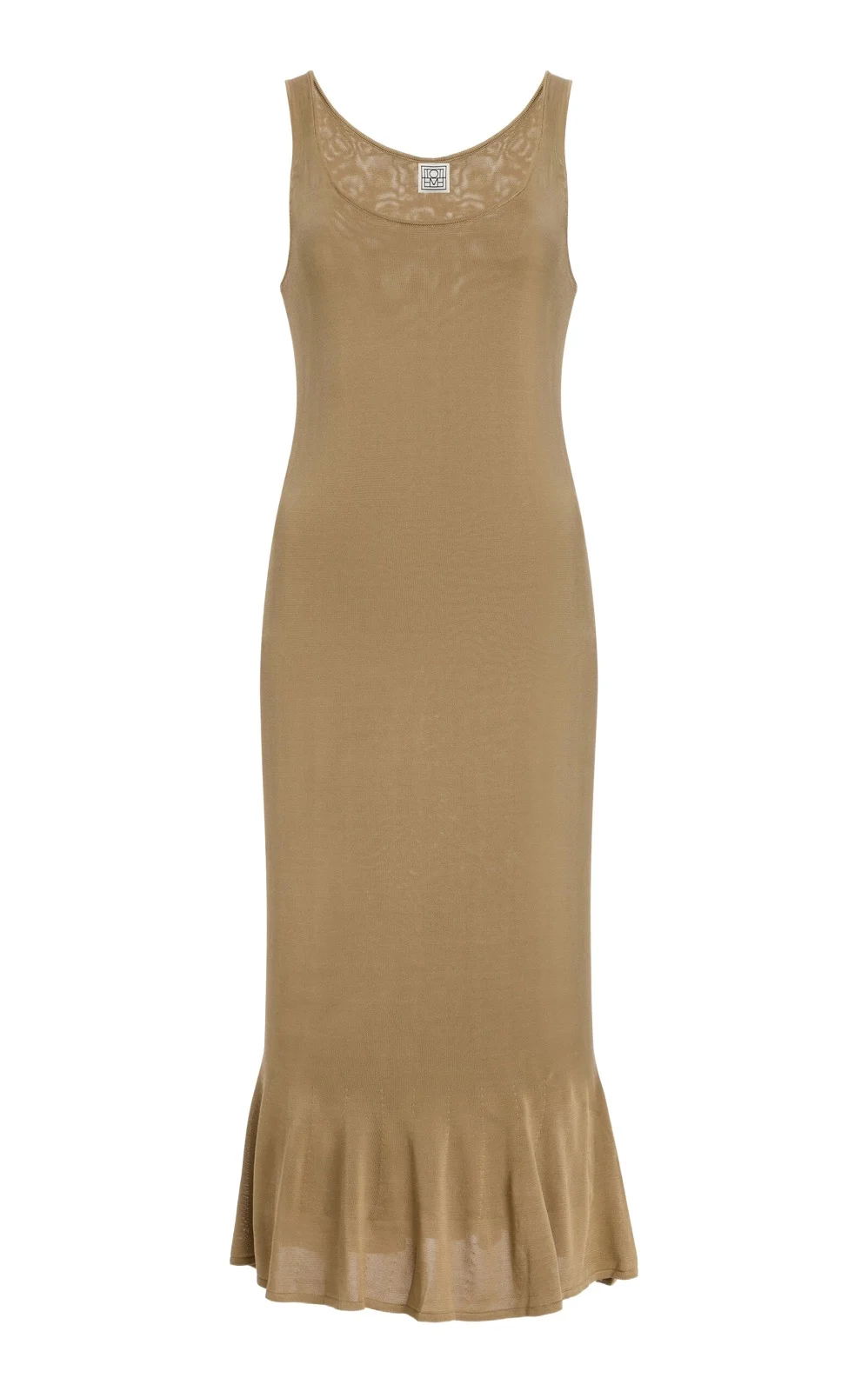 TOTEME Fluted Hem Midi Dress