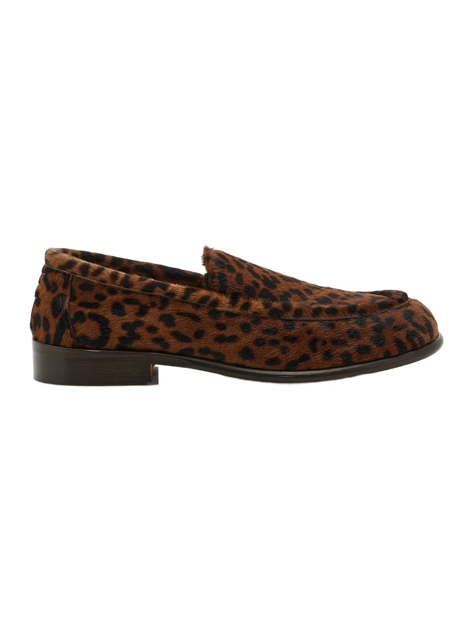 Hvoya Exclusive Bowie Leopard-Print Pony Hair Loafers