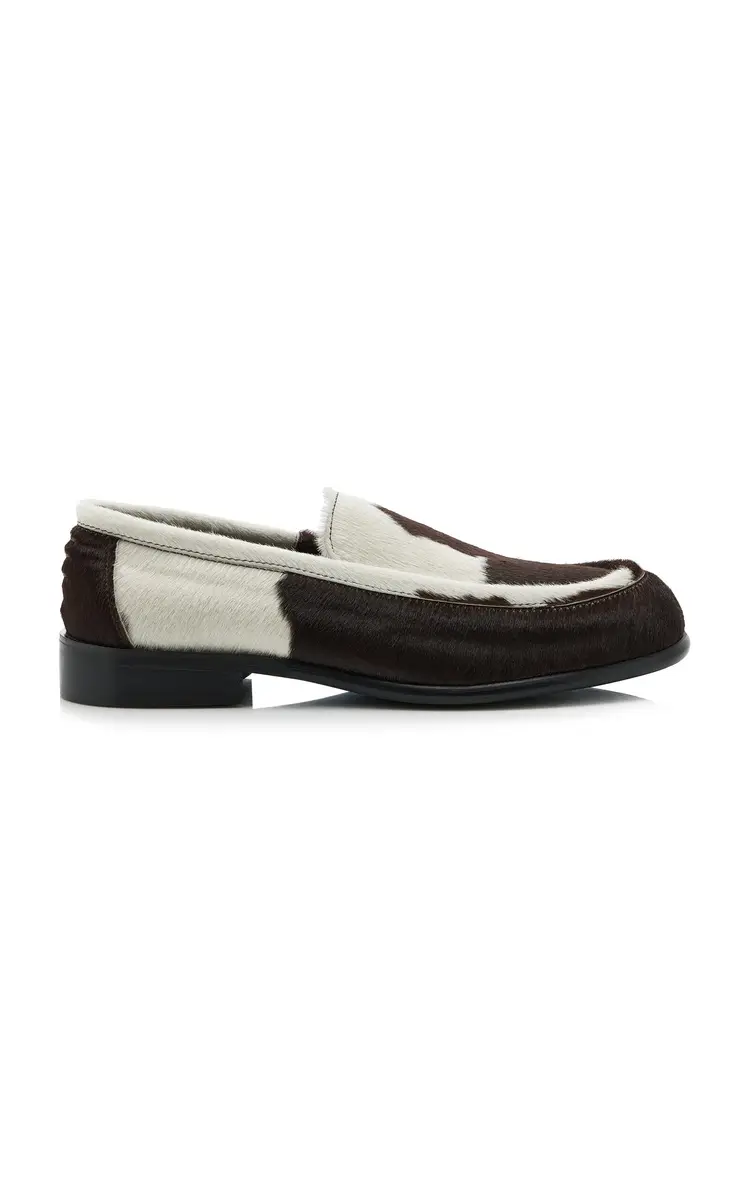 Hvoya Exclusive Bowie Cow-Print Pony Hair Loafers | Thumbnail 6 Hvoya Exclusive Bowie Cow-Print Pony Hair Loafers | Thumbnail 6
