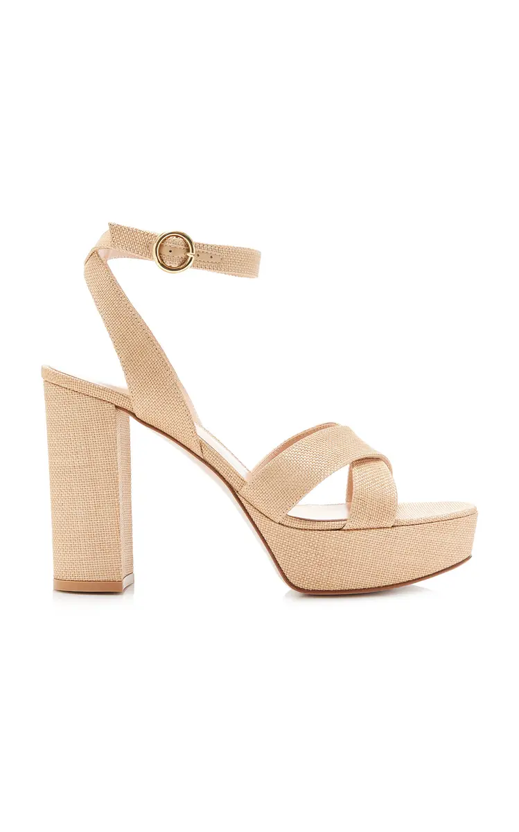 Gianvito Rossi Sabrina Haiti Raffia Sandals | Thumbnail 6 Gianvito Rossi Sabrina Haiti Raffia Sandals | Thumbnail 6