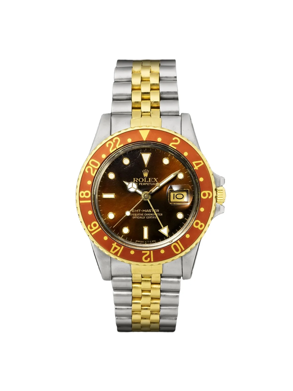 Rolex Vintage 1987 GMT-Master Automatic Stainless Steel and 18-Karat Gold Watch, Ref. 16753 (7.1'' wrist) - Men