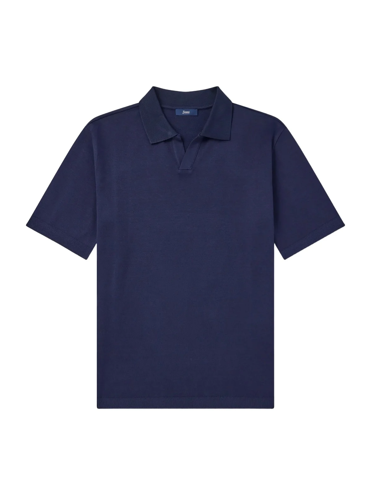 HERNO Open-Collar Cotton Polo Shirt - Men