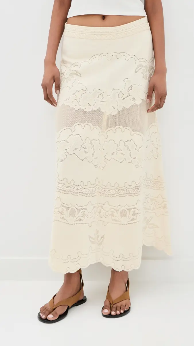 Isabel Marant Sanaya Skirt Ecru | Thumbnail 3