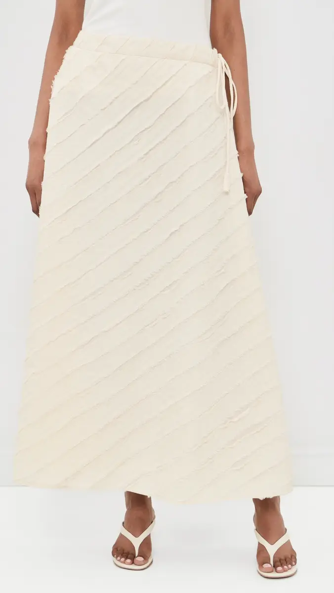 CHAN LUU Cotton Strip Circle Skirt | Thumbnail 2