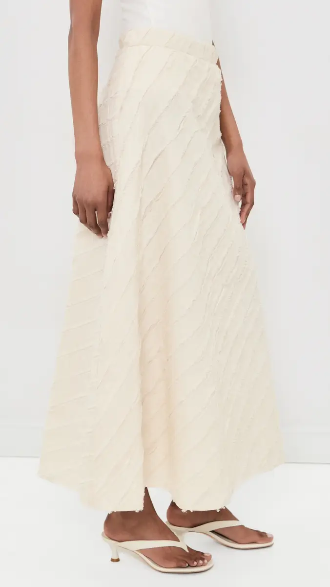 CHAN LUU Cotton Strip Circle Skirt | Thumbnail 4