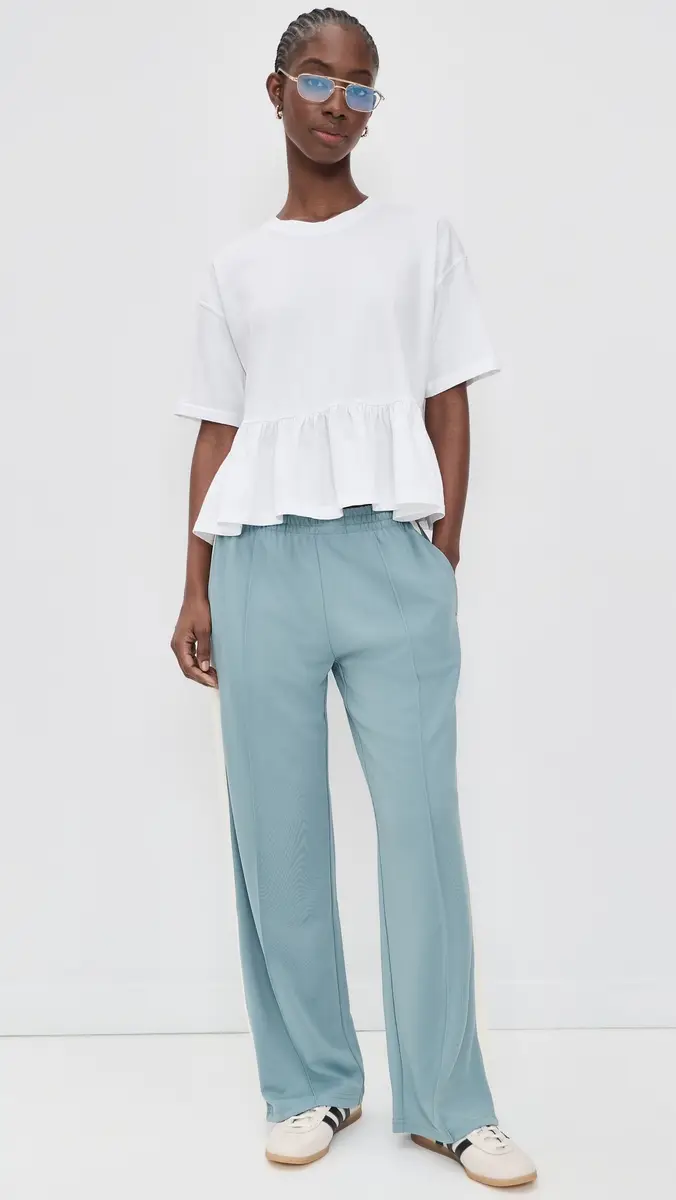 The Great. THE GREAT. The Oversized Ruffle Peplum Tee | Thumbnail 5 The Great. THE GREAT. The Oversized Ruffle Peplum Tee | Thumbnail 5