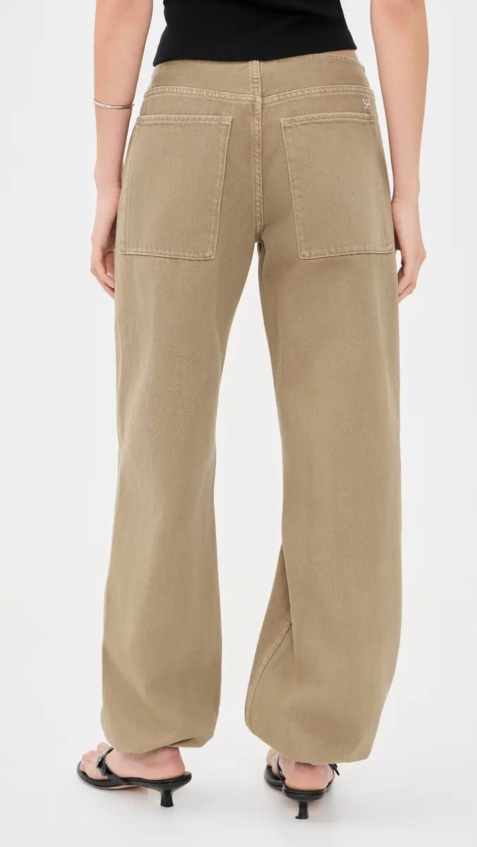 STILL HERE Low Rise Sport Jeans In Pear Pear | Thumbnail 3 STILL HERE Low Rise Sport Jeans In Pear Pear | Thumbnail 3