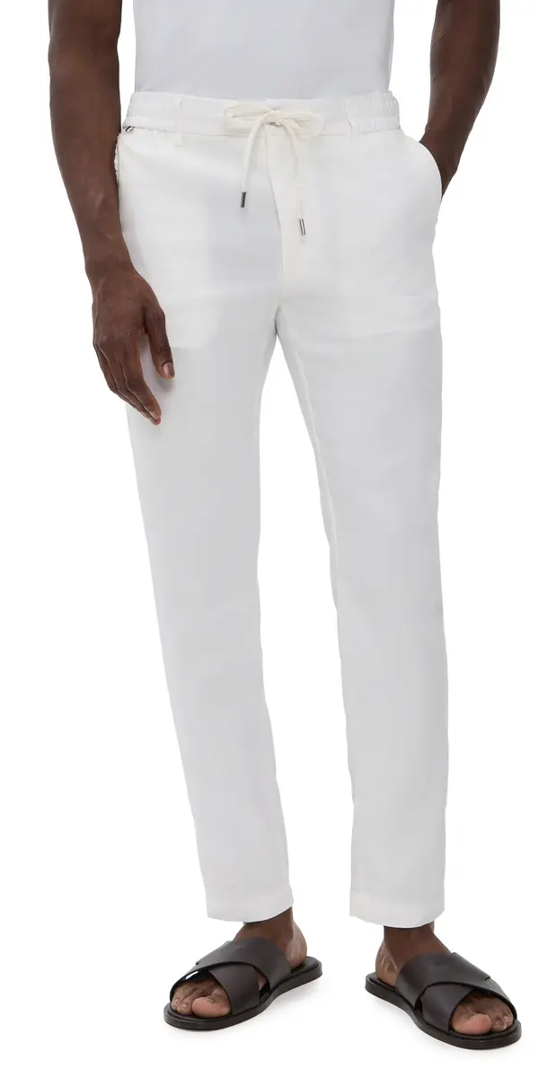 BOSS Linen Blend Trousers | Image 1 BOSS Linen Blend Trousers | Image 1