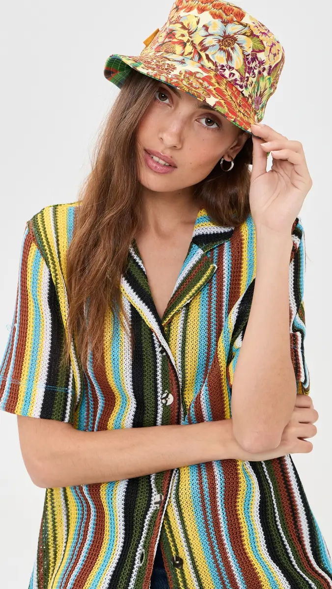 ALÉMAIS Charlie Reversible Bucket Hat Multi One Size | Thumbnail 3 ALÉMAIS Charlie Reversible Bucket Hat Multi One Size | Thumbnail 3