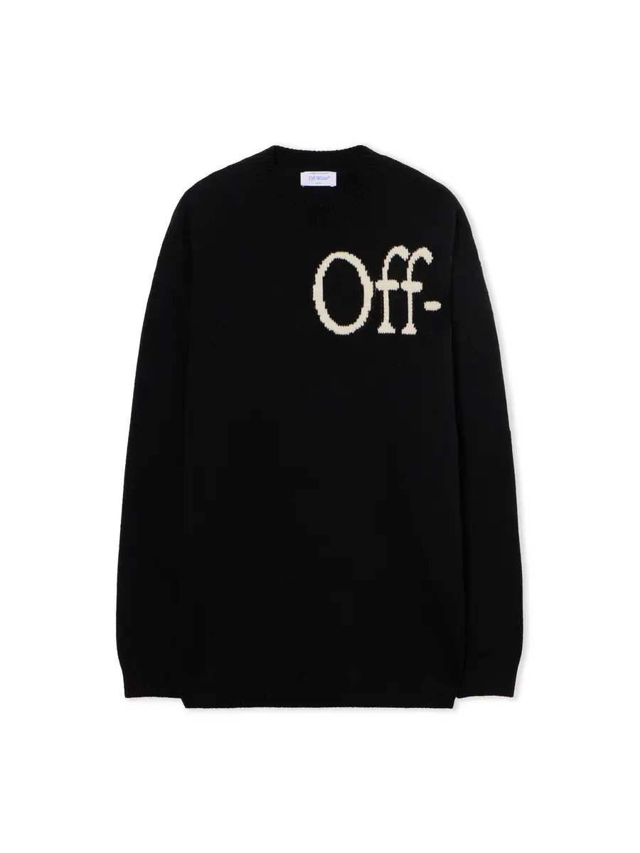 Off-White Bookish Knit Crewneck Sweater | Image 1 Off-White Bookish Knit Crewneck Sweater | Image 1