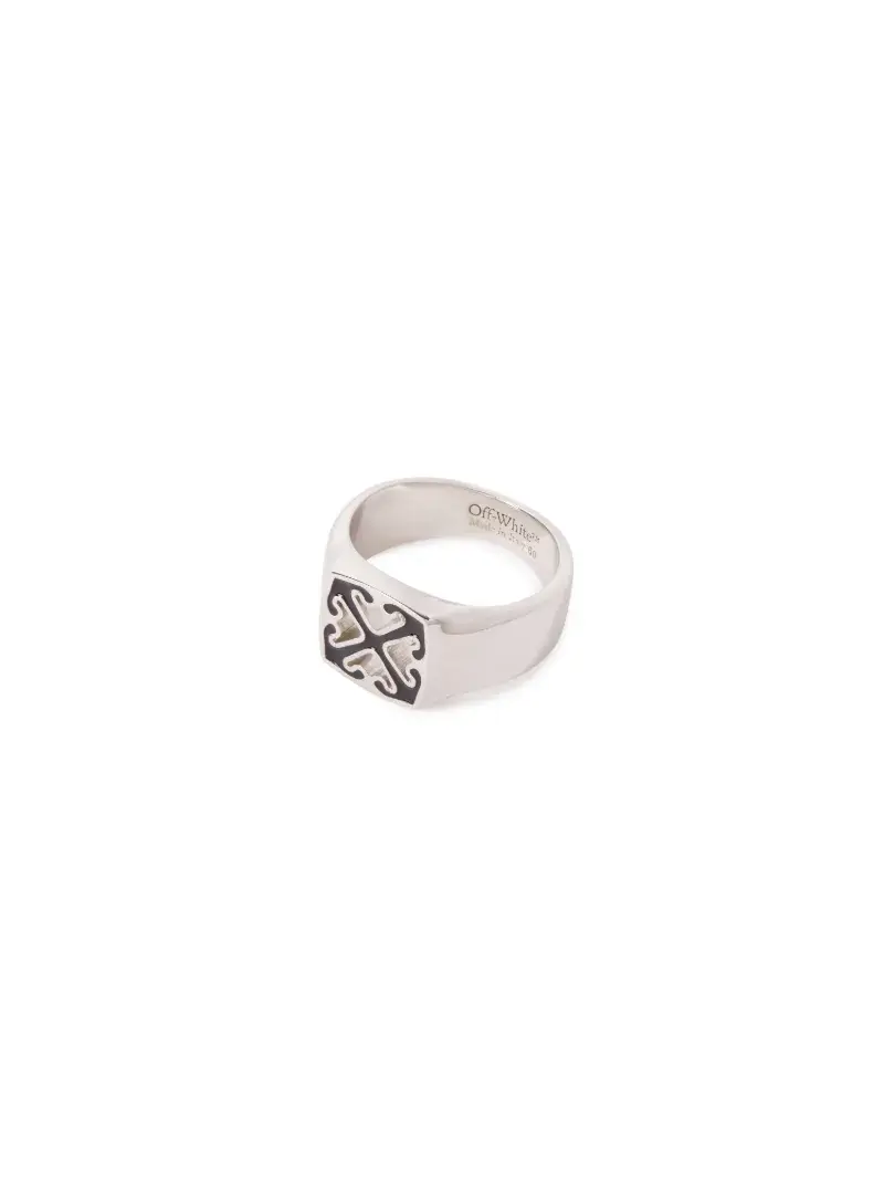 Off-White Enamel Arrow Ring | Thumbnail 3 Off-White Enamel Arrow Ring | Thumbnail 3