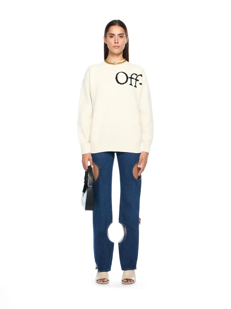Off-White Bookish Logo Knit Sweater | Thumbnail 2 Off-White Bookish Logo Knit Sweater | Thumbnail 2