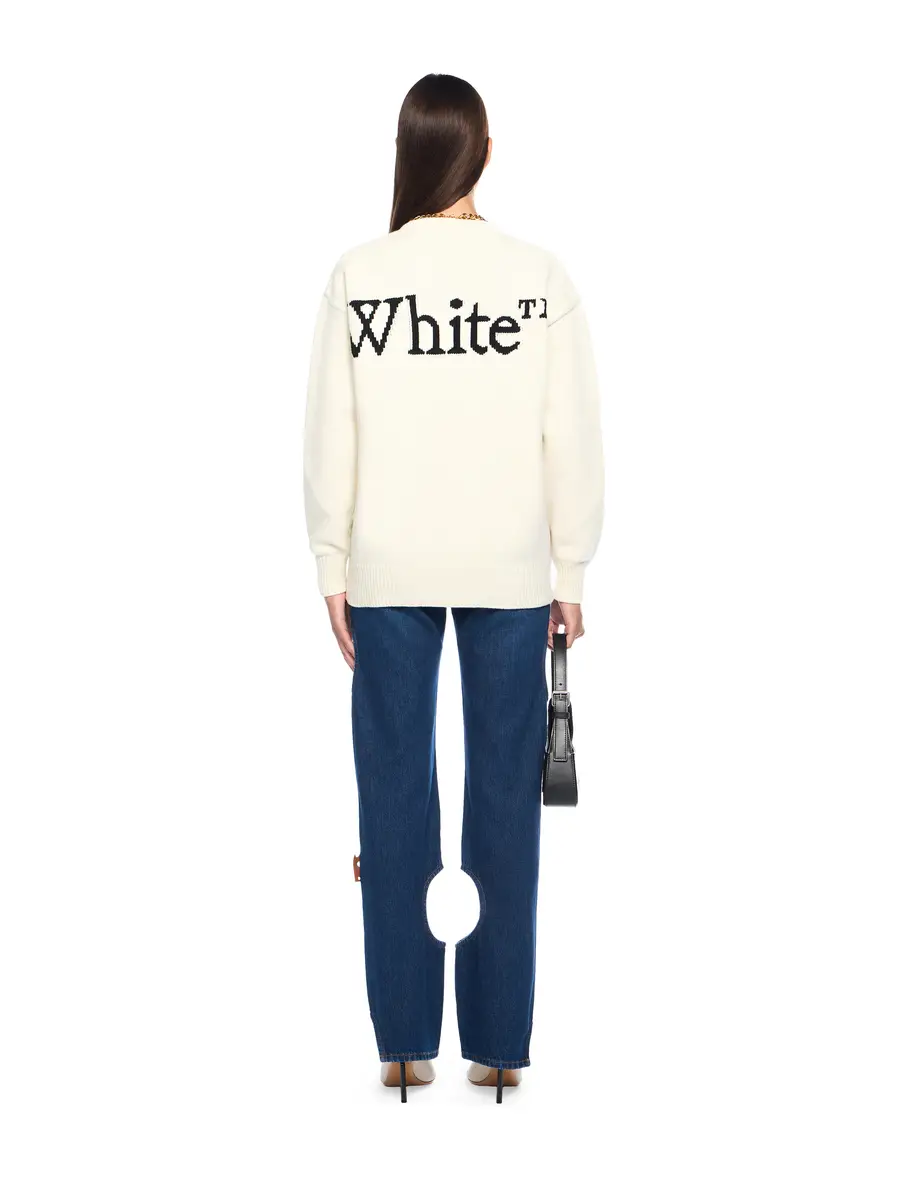 Off-White Bookish Logo Knit Sweater | Thumbnail 4 Off-White Bookish Logo Knit Sweater | Thumbnail 4