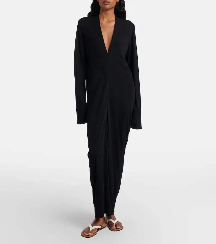 The Row Cassin draped maxi dress | Thumbnail 3 The Row Cassin draped maxi dress | Thumbnail 3