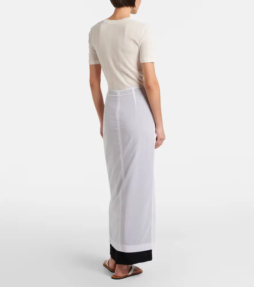 The Row Iphora layered cotton maxi skirt | Thumbnail 3 The Row Iphora layered cotton maxi skirt | Thumbnail 3
