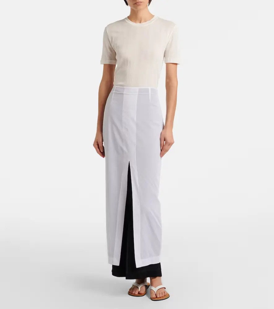 The Row Iphora layered cotton maxi skirt | Thumbnail 5 The Row Iphora layered cotton maxi skirt | Thumbnail 5