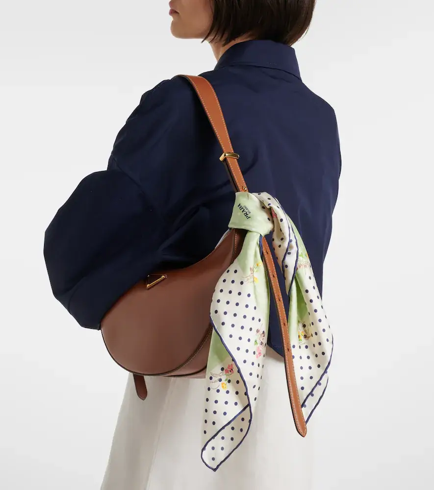 Prada Printed silk twill scarf | Thumbnail 4