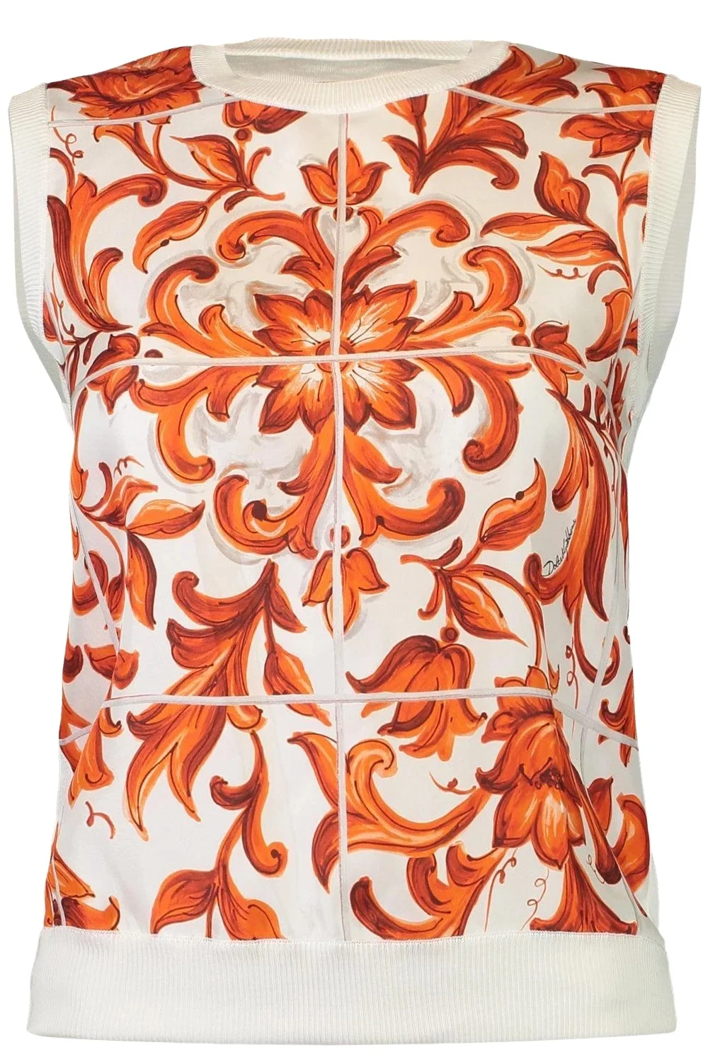Dolce & Gabbana Knit Tank - Maiolica Print