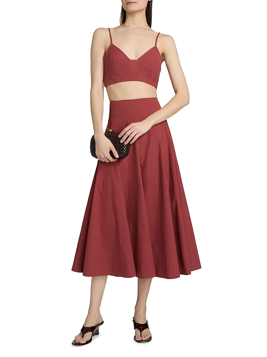 A.L.C. A. L.C. Women's Joan Stretch-Cotton Bra Top | Thumbnail 2 A.L.C. A. L.C. Women's Joan Stretch-Cotton Bra Top | Thumbnail 2