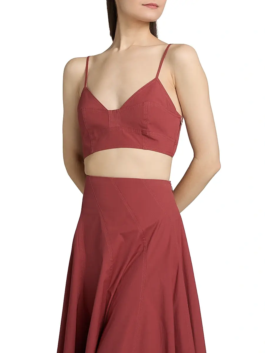 A.L.C. A. L.C. Women's Joan Stretch-Cotton Bra Top | Thumbnail 4 A.L.C. A. L.C. Women's Joan Stretch-Cotton Bra Top | Thumbnail 4