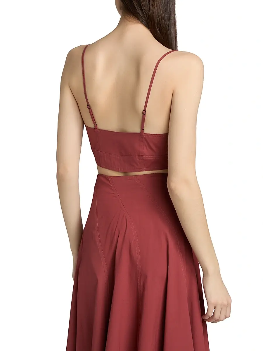 A.L.C. A. L.C. Women's Joan Stretch-Cotton Bra Top | Thumbnail 5 A.L.C. A. L.C. Women's Joan Stretch-Cotton Bra Top | Thumbnail 5