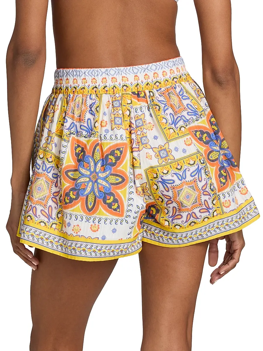 Ramy Brook Women's Angelina Printed Cotton Shorts | Thumbnail 5