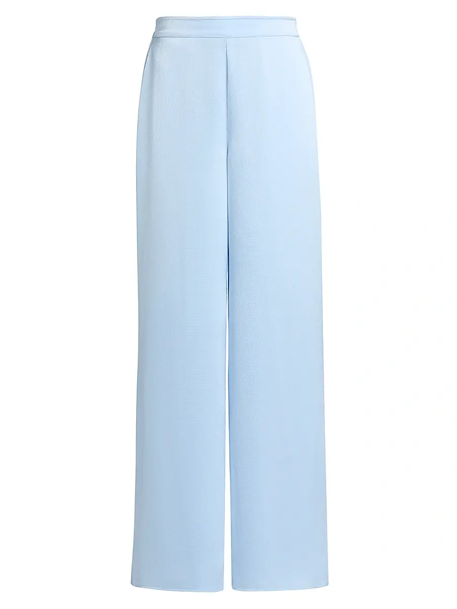 Generation Love Women's Kelela Hammered Satin Pants - Light Blue - Size XL | Image 1 Generation Love Women's Kelela Hammered Satin Pants - Light Blue - Size XL | Image 1