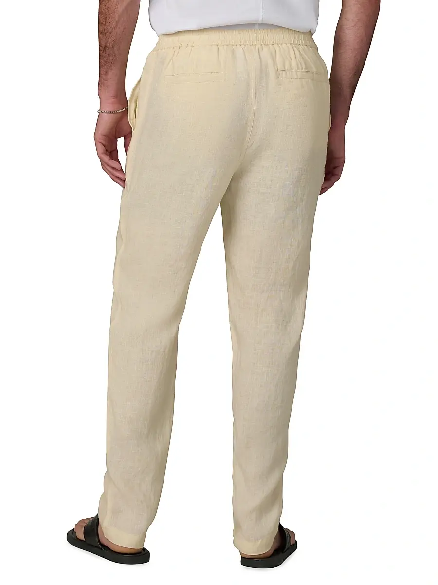 Joe's Jeans Men's Linen Drawstring Straight-Leg Pants | Thumbnail 5 Joe's Jeans Men's Linen Drawstring Straight-Leg Pants | Thumbnail 5