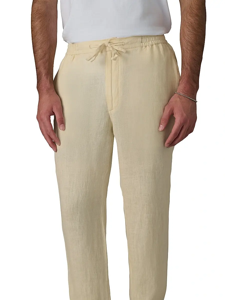 Joe's Jeans Men's Linen Drawstring Straight-Leg Pants | Thumbnail 6 Joe's Jeans Men's Linen Drawstring Straight-Leg Pants | Thumbnail 6
