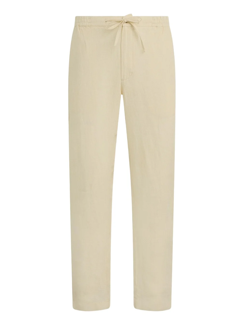 Men's Linen Drawstring Straight-Leg Pants