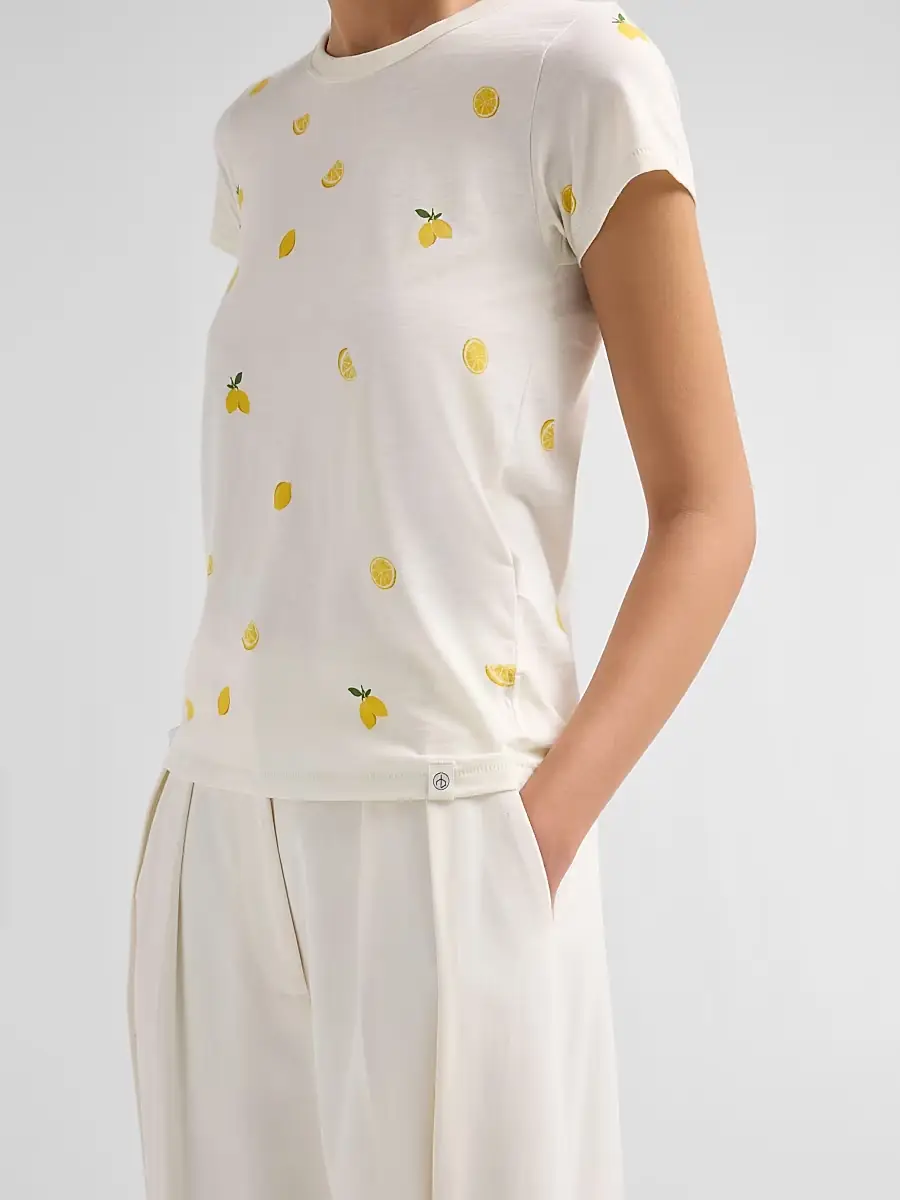 rag & bone Women's All Over Baby Lemon T-Shirt | Thumbnail 5 rag & bone Women's All Over Baby Lemon T-Shirt | Thumbnail 5